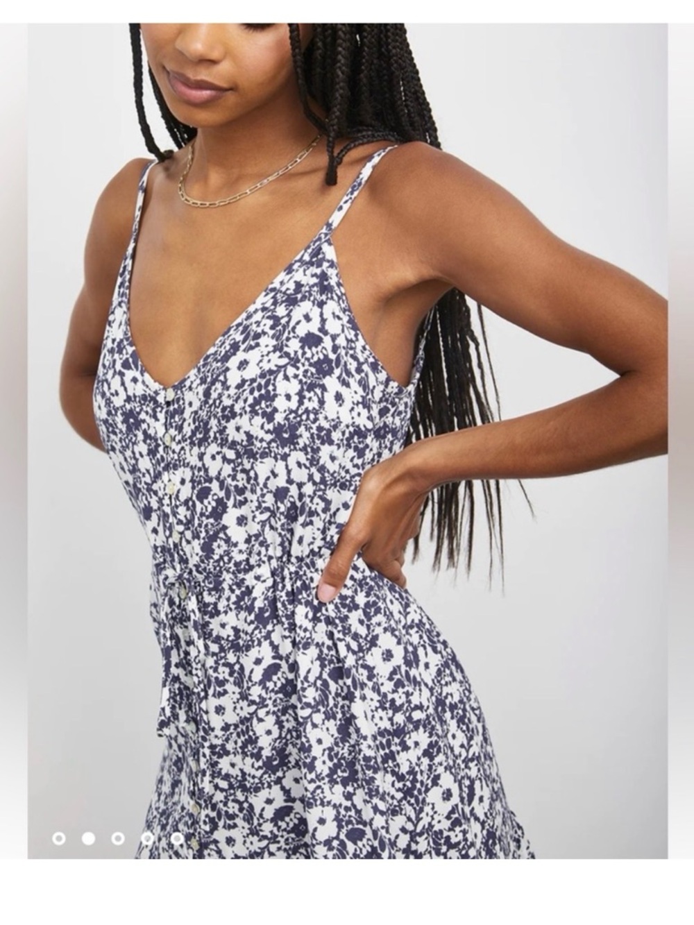 Rails Blue & White Floral Mini Sundress